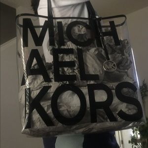 Clear MK tote ... authentic purse